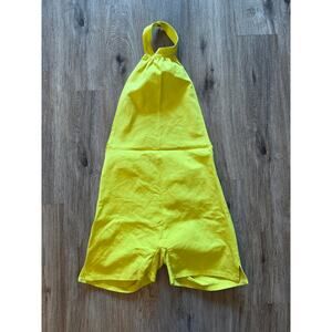 GSUWOO Shop So Real Green Halter Top Romper Size XL